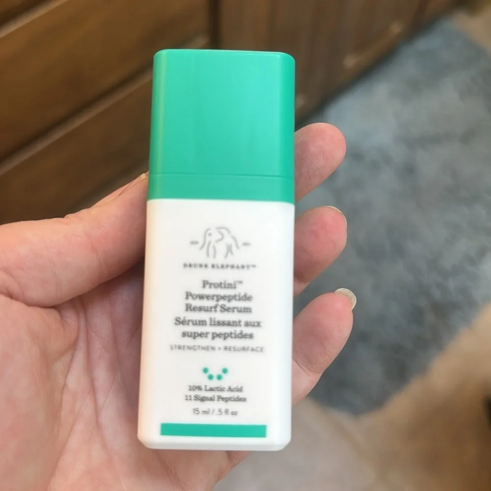 NEW Drunk Elephant Powerpeptide Resurfacing Serum Travel Size .5 Fl Ozj